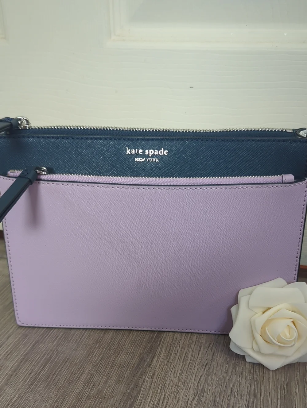Kate Spade New York Colorblock Lavender Blue Crossbody